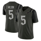NY.Jets #5 Garrett Wilson Player Green Limited 2025 Rivalries Collection Home Game Gdoa Stitched Jerseys