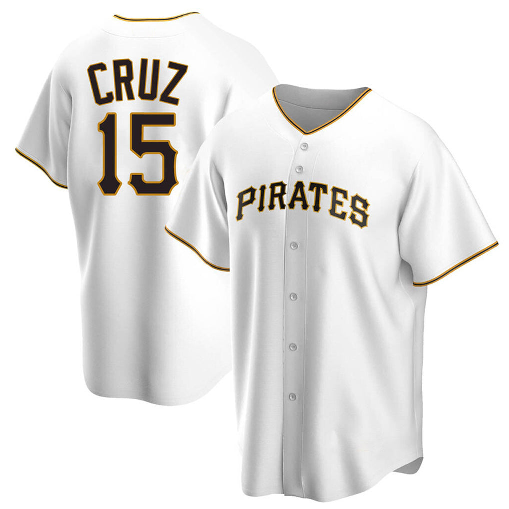 P.Pirates #15 Oneil Cruz Player White Home Game Fdoa Stitched Jerseys