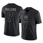 GB.Packers #7 Javon Bullard Player Black Reflective Limited Home Game Gdoa Stitched Jerseys