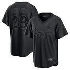 St. Louis Cardinals #28 Nolan Arenado Player Black City Connect T-shirt Fdoa Stitched Jerseys