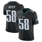 P.Eagles #58 Jalyx Hunt Player Black Limited Vapor Untouchable Home Game Gdoa Stitched Jerseys