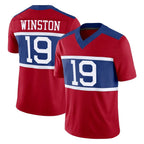 NY.Giants #19 Jameis Winston Player Red Century Vapor F.U.S.E. Home Game Gdoa Stitched Jerseys