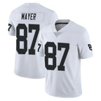 LV.Raiders #87 Michael Mayer Player White Limited Vapor Untouchable Home Game Gdoa Stitched Jerseys