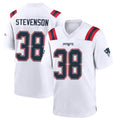 NE.Patriots #38 Rhamondre Stevenson Player White Home Game Gdoa Stitched Jerseys