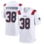 NE.Patriots #38 Rhamondre Stevenson Player White Home Game Gdoa Stitched Jerseys