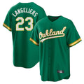 Athletics #23 Shea Langeliers Player Kelly Green Home Game Gdoa Stitched Jerseys