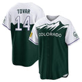 C.Rockies #14 Ezequiel Tovar Player Green City Connect Home Game Gdoa Stitched Jerseys
