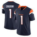 D.Broncos #1 Evan Engram Player Navy Limited Vapor F.U.S.E. Home Game Gdoa Stitched Jerseys