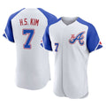 A.Braves #7 Ha-Seong Kim Player White City Connect Limited Elite Home Game Gdoa Stitched Jerseys