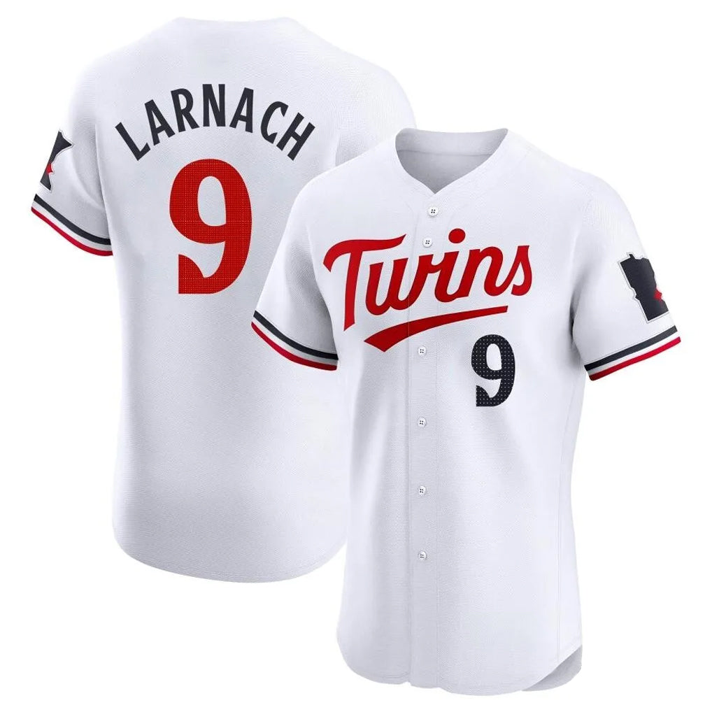 M.Twins #9 Trevor Larnach Player White Home Limited Elite Fdoa Stitched Jerseys