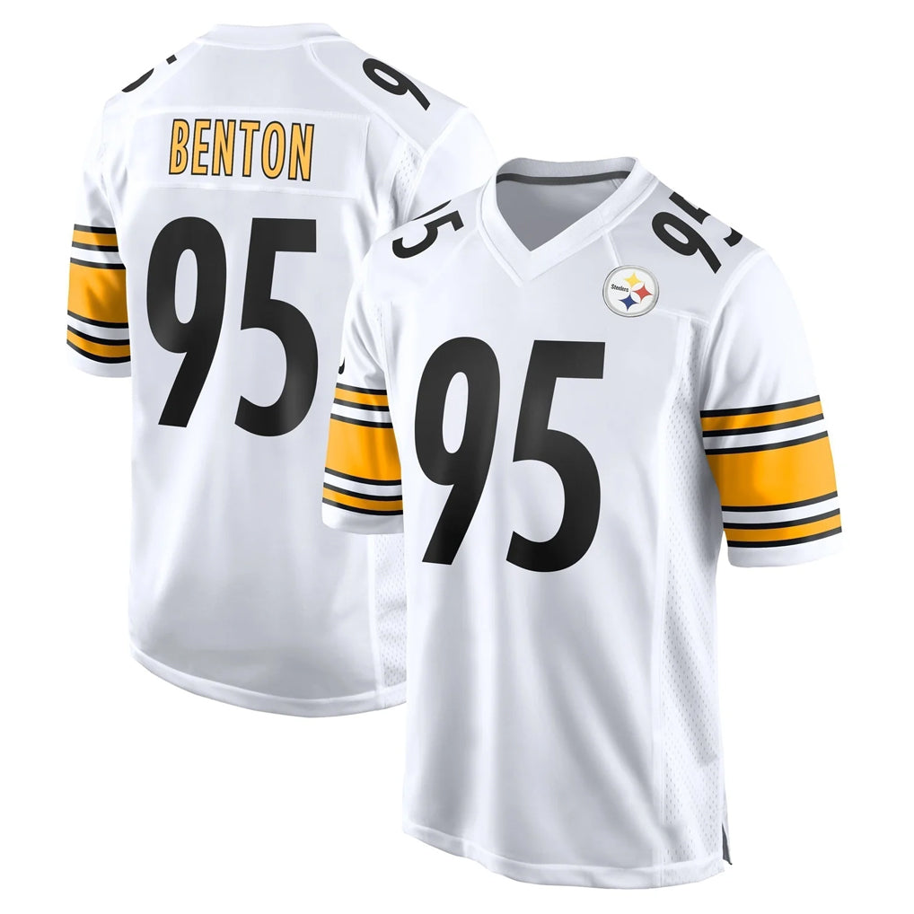 P.Steelers #95 Keeanu Benton Player White Home Game Gdoa Stitched Jerseys