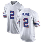 B.Bills #2 DJ Moore Player White Alternate Game Gdoa Stitched Jerseys