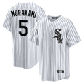 C.White Sox #5 Munetaka Murakami Player White Stripe Home Game Gdoa Stitched Jerseys