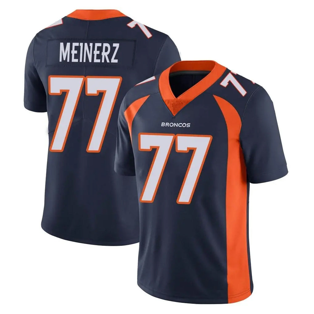 D.Broncos #77 Quinn Meinerz Player Navy Vapor Untouchable Limited Game Gdoa Stitched Jerseys
