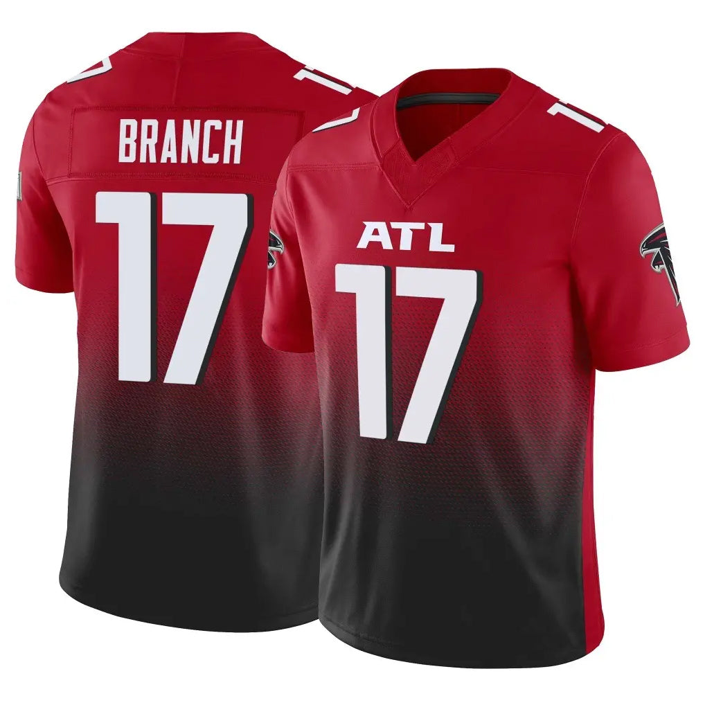 A.Falcons #17 Zachariah Branch Player Red Vapor F.U.S.E. Limited Gdoa Stitched Jerseys