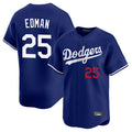 LA.Dodgers #25 Tommy Edman Player Royal Limited Home Fdoa Stitched Jerseys