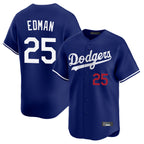 LA.Dodgers #25 Tommy Edman Player Royal Limited Home Fdoa Stitched Jerseys