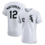 C.White Sox #12 Colson Montgomery Player White Stripe Limited Elite Home Gdoa Stitched Jerseys