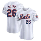 NY.Mets #26 Nolan McLean Player White Home Limited Elite Fdoa Stitched Jerseys