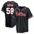 P.Phillies #59 Jhoan Duran Player Black Fashion Out Home Game Fdoa Stitched Jerseys
