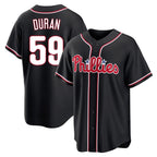 P.Phillies #59 Jhoan Duran Player Black Fashion Out Home Game Fdoa Stitched Jerseys