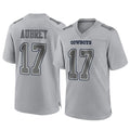 D.Cowboys #17 Brandon Aubrey Player Gray Atmosphere Fashion Home Game Gdoa Stitched Jerseys