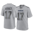 D.Cowboys #17 Brandon Aubrey Player Gray Atmosphere Fashion Home Game Gdoa Stitched Jerseys