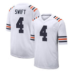 C.Bears #4 D'Andre Swift Player White Classic Home Game Gdoa Stitched Jerseys