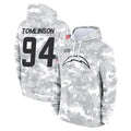 LA.Chargers #94 Dalvin Tomlinson Player Arctic Camo Salute to Service Hoodies Limited Game Gdoa Stitched Jerseys