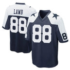 D.Cowboys #88 CeeDee Lamb Player Navy-White Alternate Home Game Gdoa Stitched Jerseys