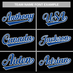 Custom Black Royal-White Classic Style Authentic Baseball Jersey-1