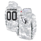 Custom A.Cardinals Arctic Camo Salute to Service Limited Hoodie Any Name & Numbers Gdoa Stitched Jerseys