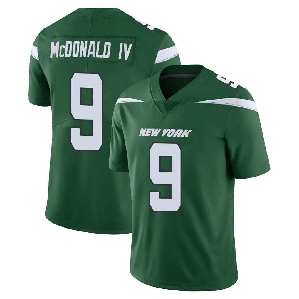 NY.Jets #9 Will McDonald IV Player Green Limited Vapor Home Game Gdoa Stitched Jerseys