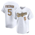 LA.Dodgers #5 Freddie Freeman Player Gold Collection Limited Home Fdoa Stitched Jerseys