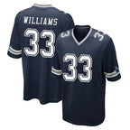 D.Cowboys #33 Javonte Williams Player Navy Home Game Gdoa Stitched Jerseys