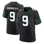 NY.Jets #9 Will McDonald IV Player Black Legacy Home Game Gdoa Stitched Jerseys