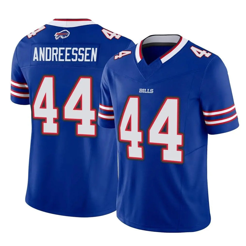 B.Bills #44 Joe Andreessen Player Royal Vapor F.U.S.E. Limited Home Game Gdoa Stitched Jerseys