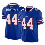 B.Bills #44 Joe Andreessen Player Royal Vapor F.U.S.E. Limited Home Game Gdoa Stitched Jerseys