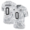 GB.Packers #0 Matthew Golden Player Arctic Camo Salute To Service Limited Gdoa Stitched Jerseys