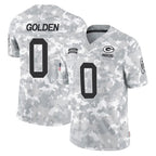 GB.Packers #0 Matthew Golden Player Arctic Camo Salute To Service Limited Gdoa Stitched Jerseys