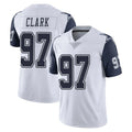 D.Cowboys #97 Kenny Clark Player White-Navy Limited Color Rush Vapor Untouchable Home Game Gdoa Stitched Jerseys