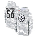 P.Steelers #56 Alex Highsmith Player Arctic Camo Limited Salute to Service Pullover Hoodies Game Gdoa Stitched Jerseys