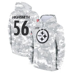 P.Steelers #56 Alex Highsmith Player Arctic Camo Limited Salute to Service Pullover Hoodies Game Gdoa Stitched Jerseys
