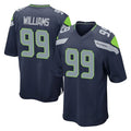 S.Seahawks #99 Leonard Williams Player Navy Home Game Gdoa Stitched Jerseys