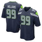 S.Seahawks #99 Leonard Williams Player Navy Home Game Gdoa Stitched Jerseys