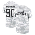 C.Panthers #90 Julius Peppers Player Arctic Camo Salute to Service T-Shirt Hoodies Gdoa Stitched Jerseys