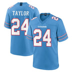 T.Titans #24 Alontae Taylor Player Light Blue 2026 Game Home Gdoa Stitched Jerseys
