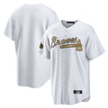 A.Braves ## Braves Blank Player White-Gold All-Star Home Game Gdoa Stitched Jerseys