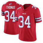 B.Bills #34 Thurman Thomas Player Red Vapor Untouchable Limited Home Game Gdoa Stitched Jerseys