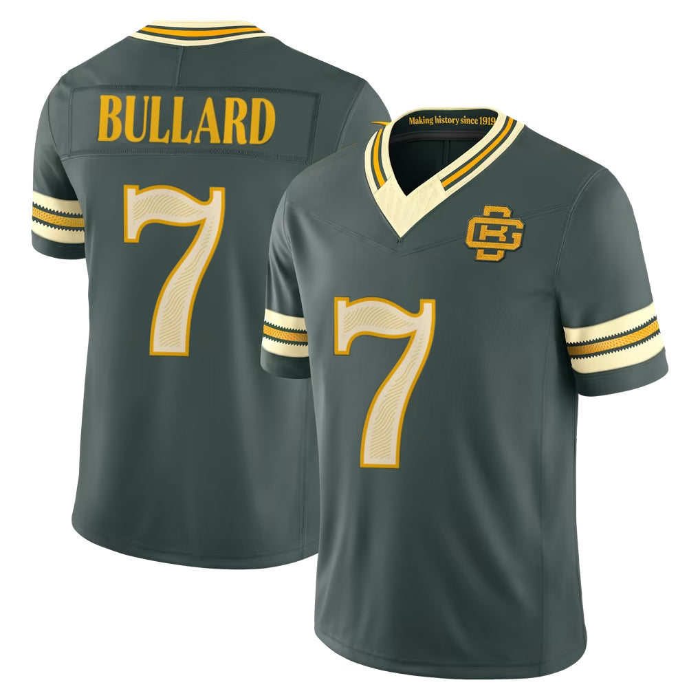 GB.Packers #7 Javon Bullard Player Green Limited 2026 Rivalries Collection Home Game Gdoa Stitched Jerseys